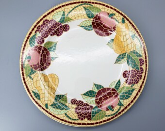 Mosaic Fruit Pier Salad Plates Pier Mosaic Fruit Pear 8” Salad