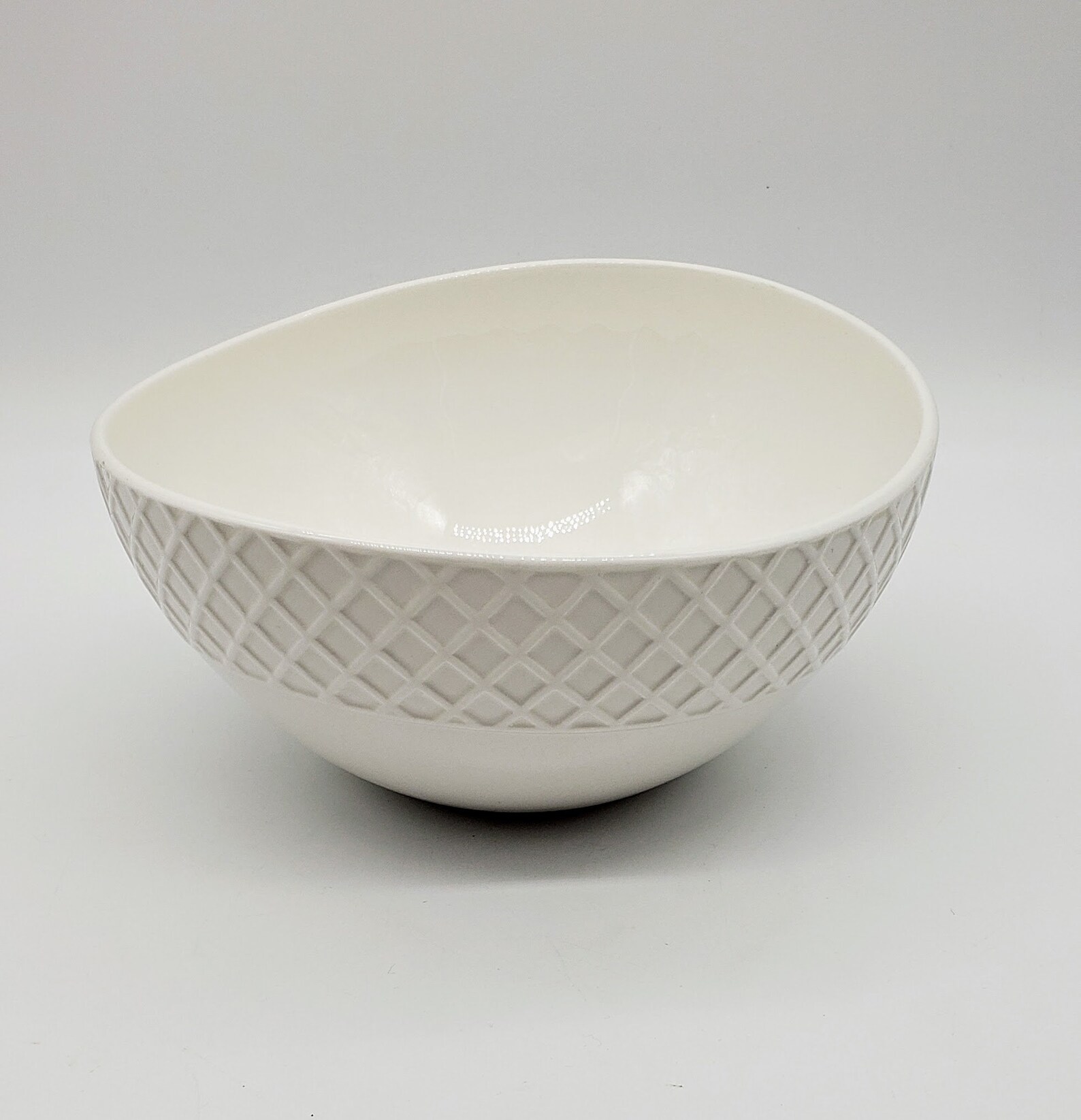 Mikasa Trellis White Serving Vegetable Bowl 8.5x 8 Etsy