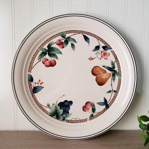 Keltcraft by Noritake, Nature&#39;s Bounty Ireland Chop Serving Platter Plate 12 7/8&quot;