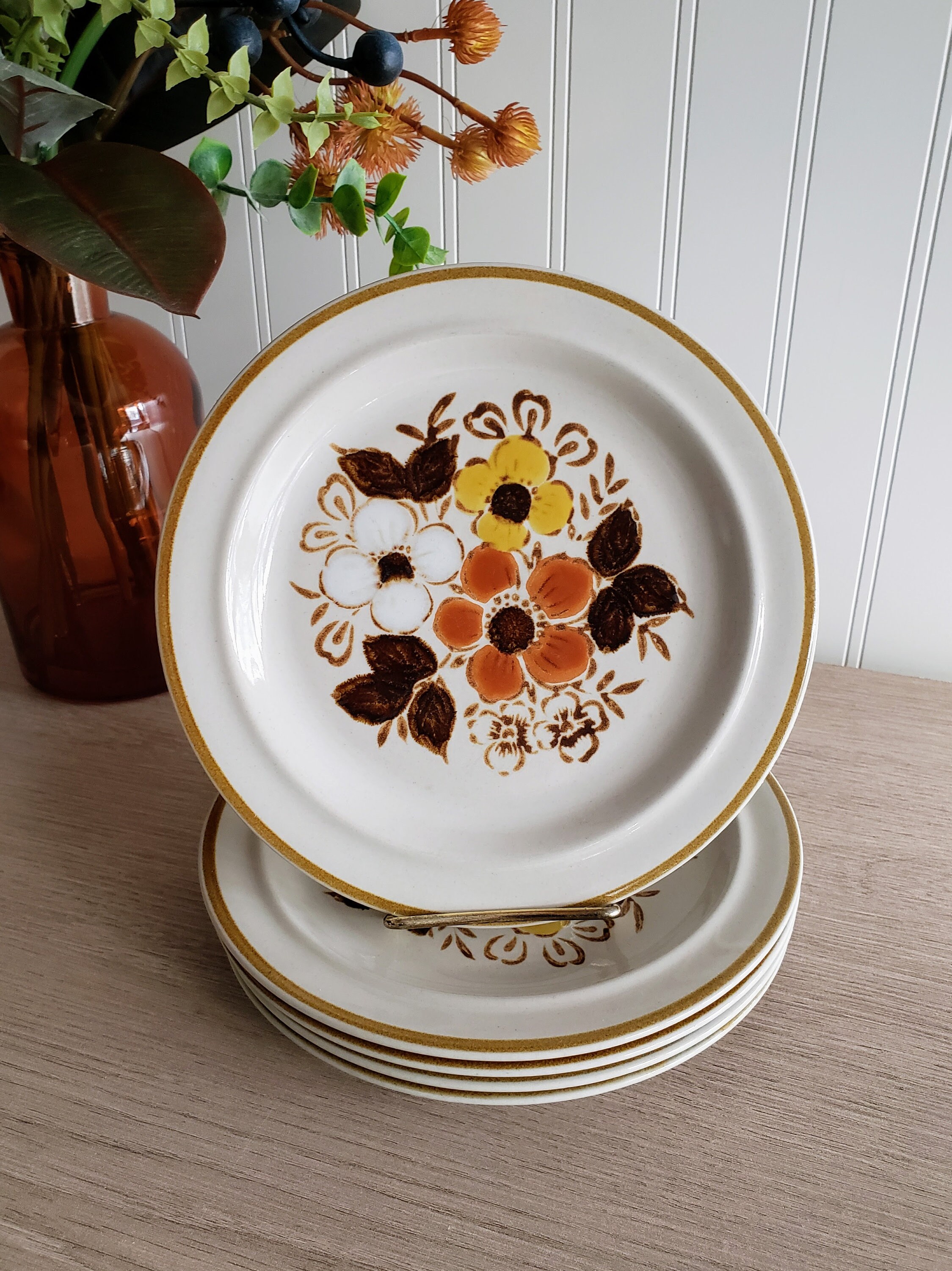 Wild Flower Stoneware Japan - Etsy