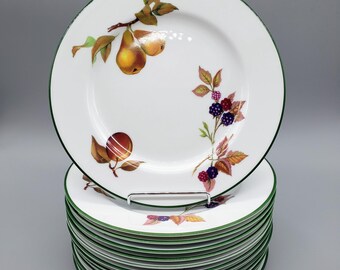  Worcester Evesham 皿 4枚セット Sets of 4 Evesham Vale Royal Worcester 8