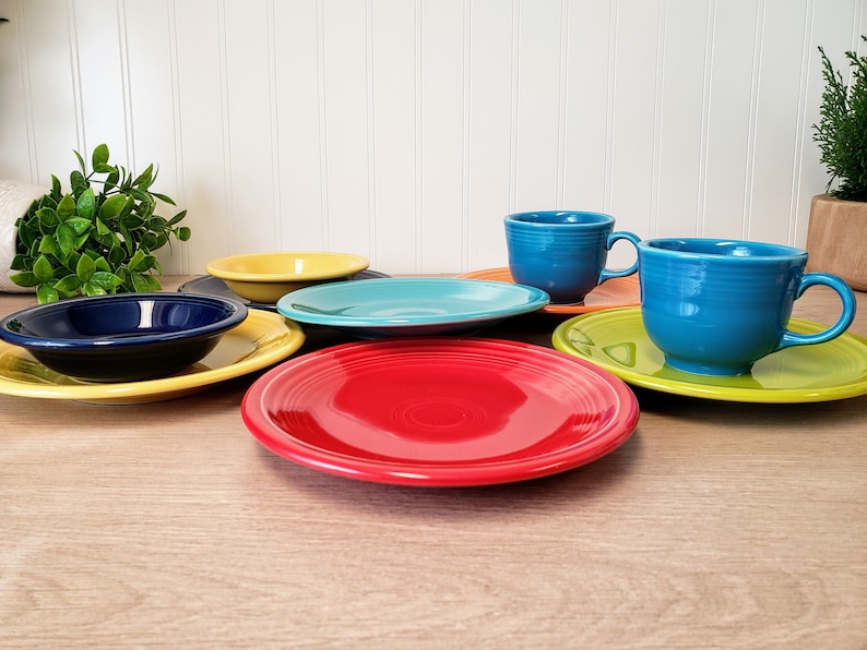 Fiestaware Cups / Salad Plates / Berry Bowls / CHOICE Etsy