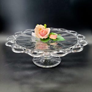 未使用品❣️ CRYSTAL ケーキプレート12インチ　ドイツ製 Crystal Cake Stand 12 Inch - Etsy