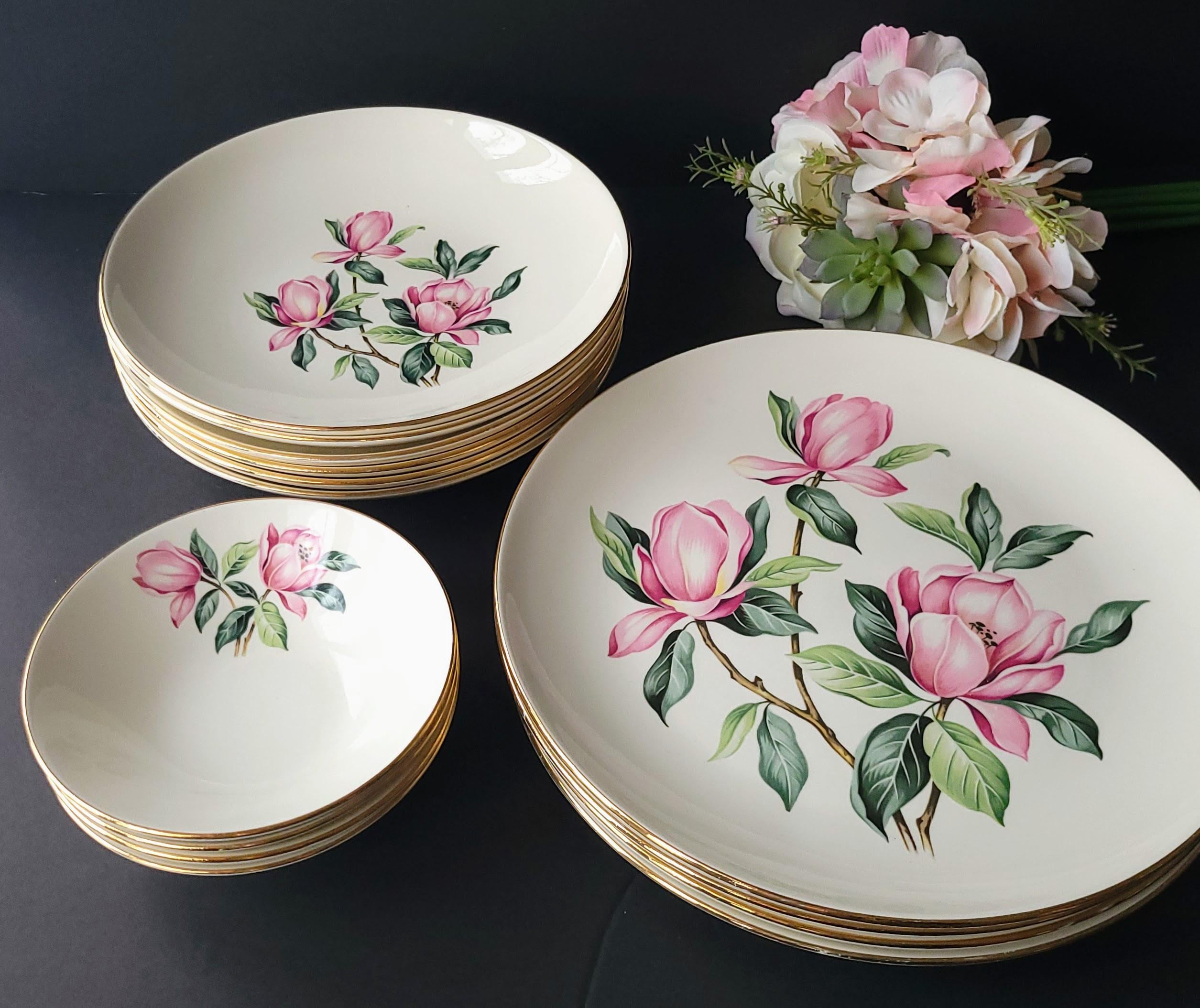 Magnolia Dinnerware Set - Etsy