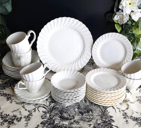 Vintage Johnson Brothers Snowhite Regency Ironstone Dinner