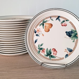 Keltcraft by Noritake Nature&#39;s Bounty Ireland Salad / Lunch Plates 9199 Pattern
