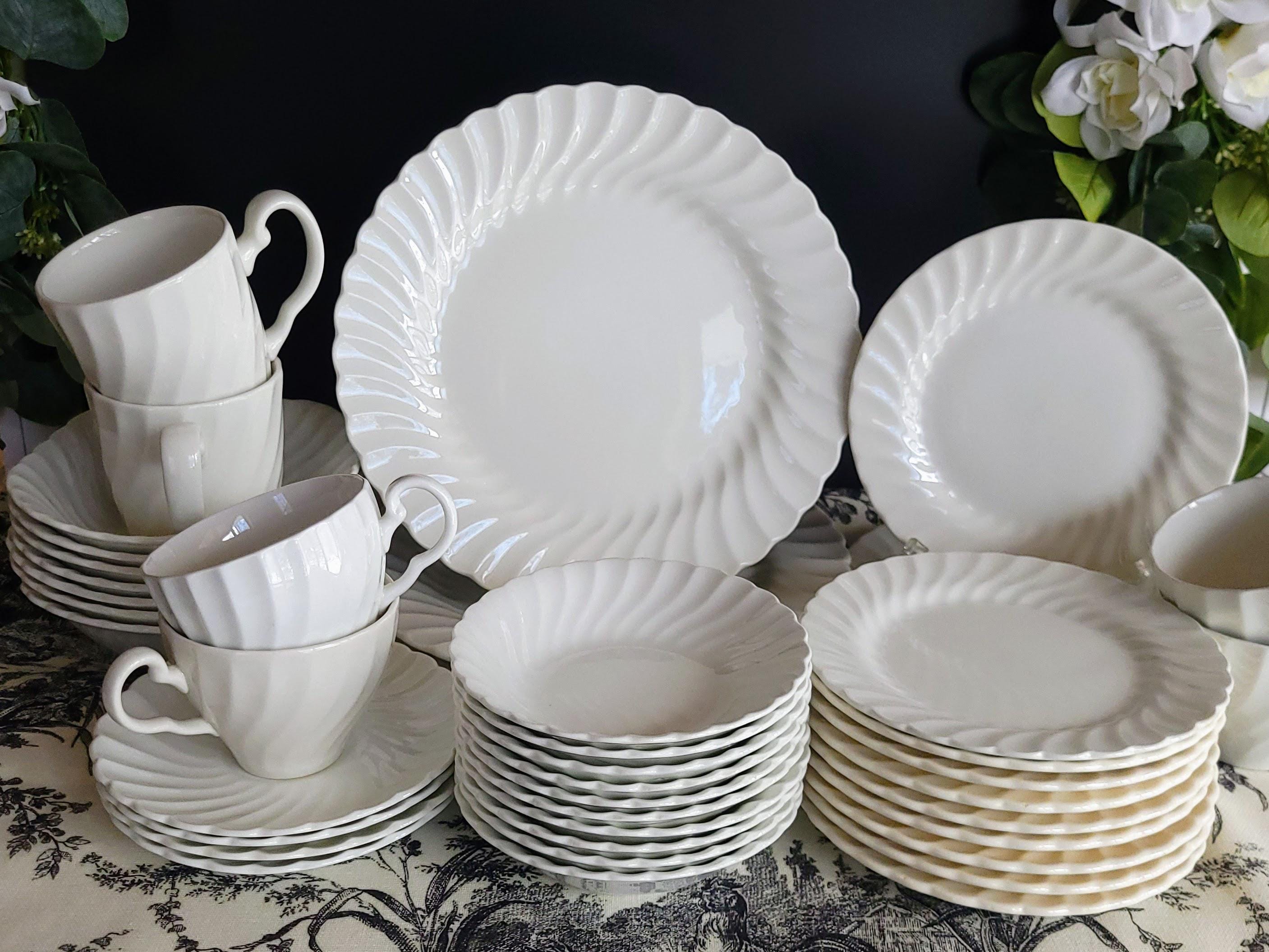 Vintage Johnson Brothers Snowhite Regency Ironstone Dinner