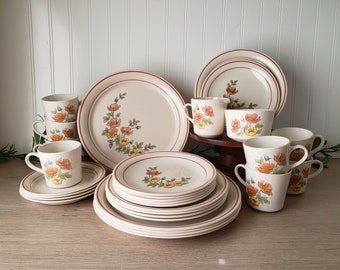 Corner Stone  Royal Garden Dinner, Salad, Dessert/Bread Plates, Coffee Tea Cups, Saucers, Sugar, Creamer, Replacements, Corning