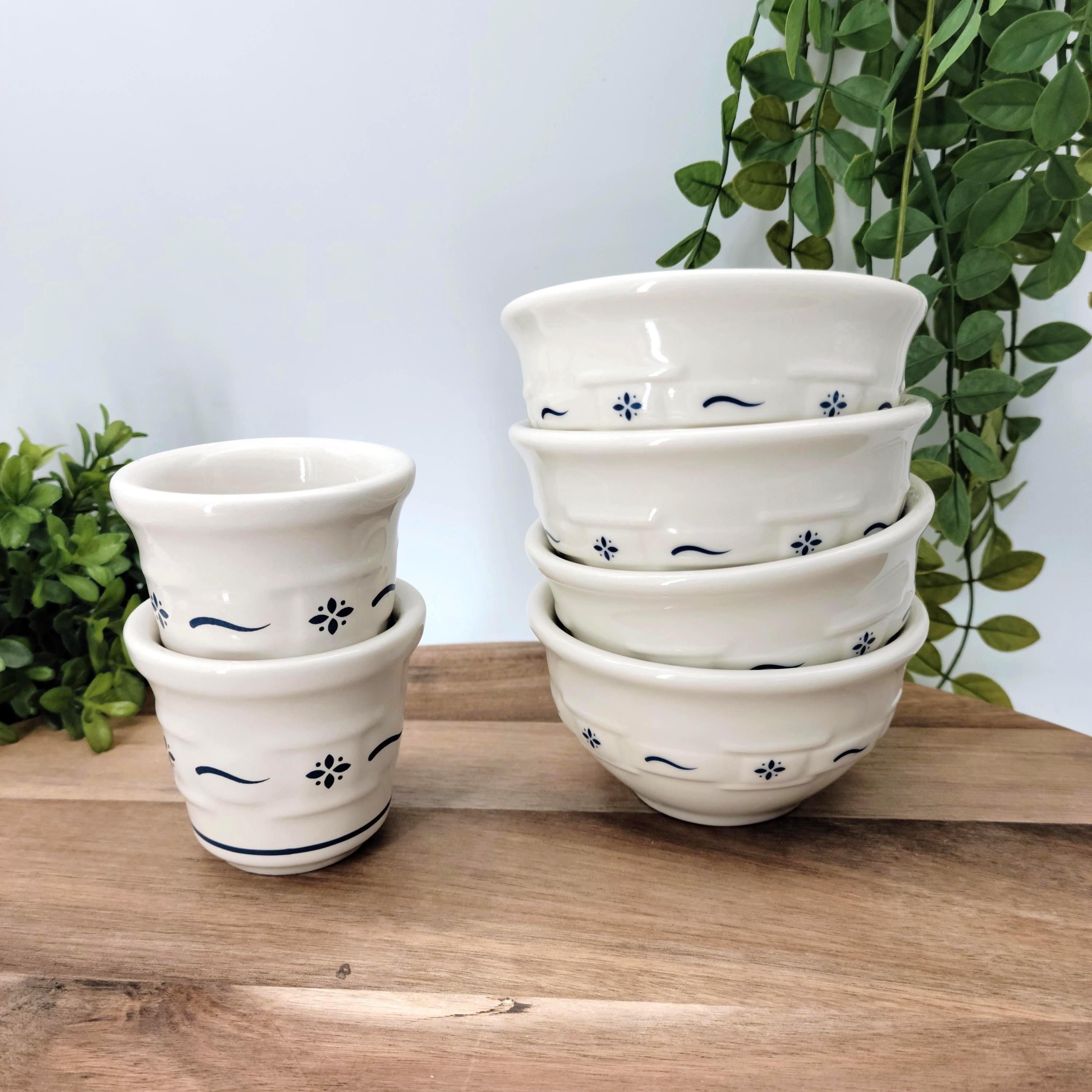 Longaberger Woven Traditions Classic Blue Pottery, Votives  display picture 1