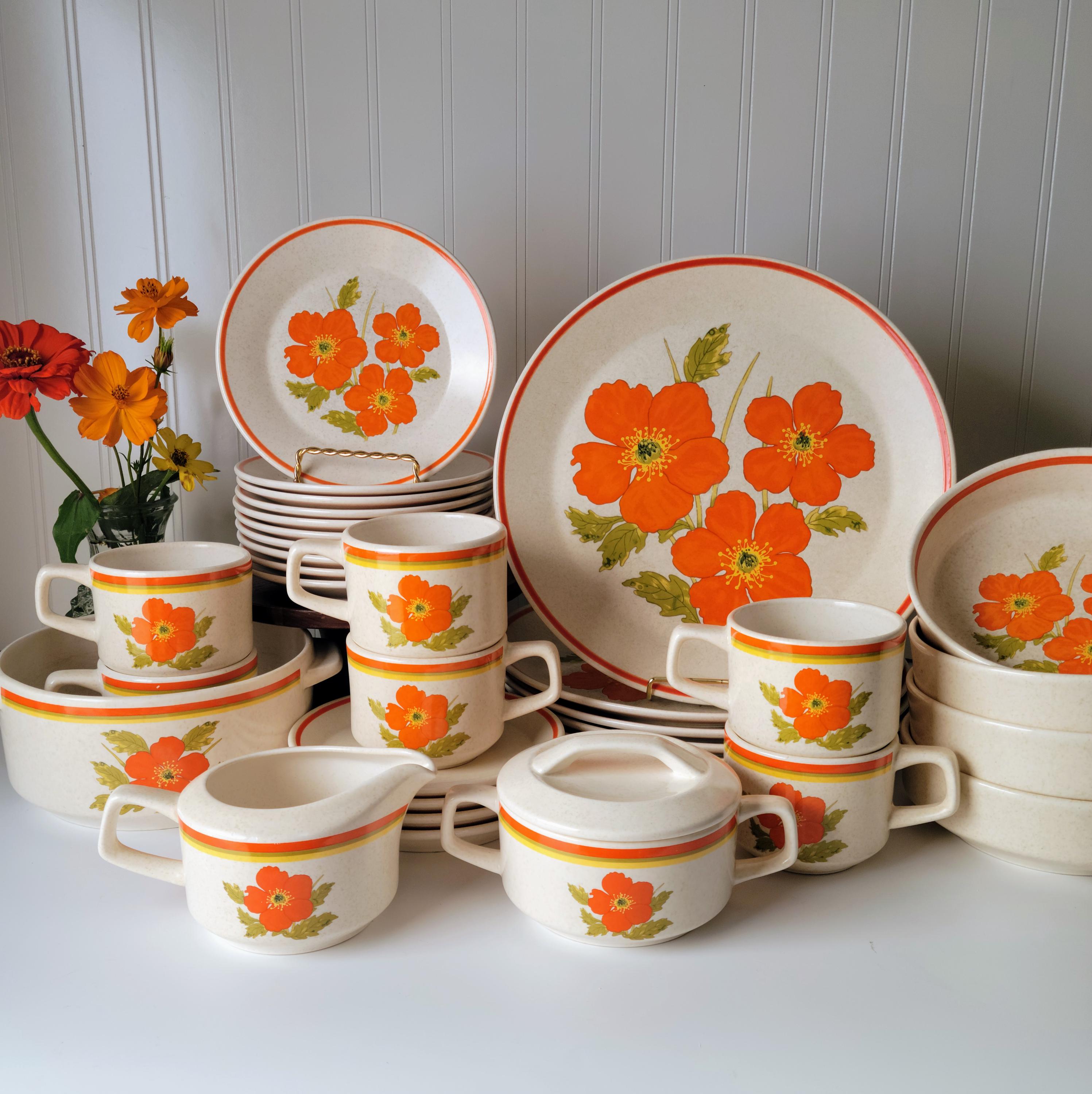 70s Floral Cookware - Etsy
