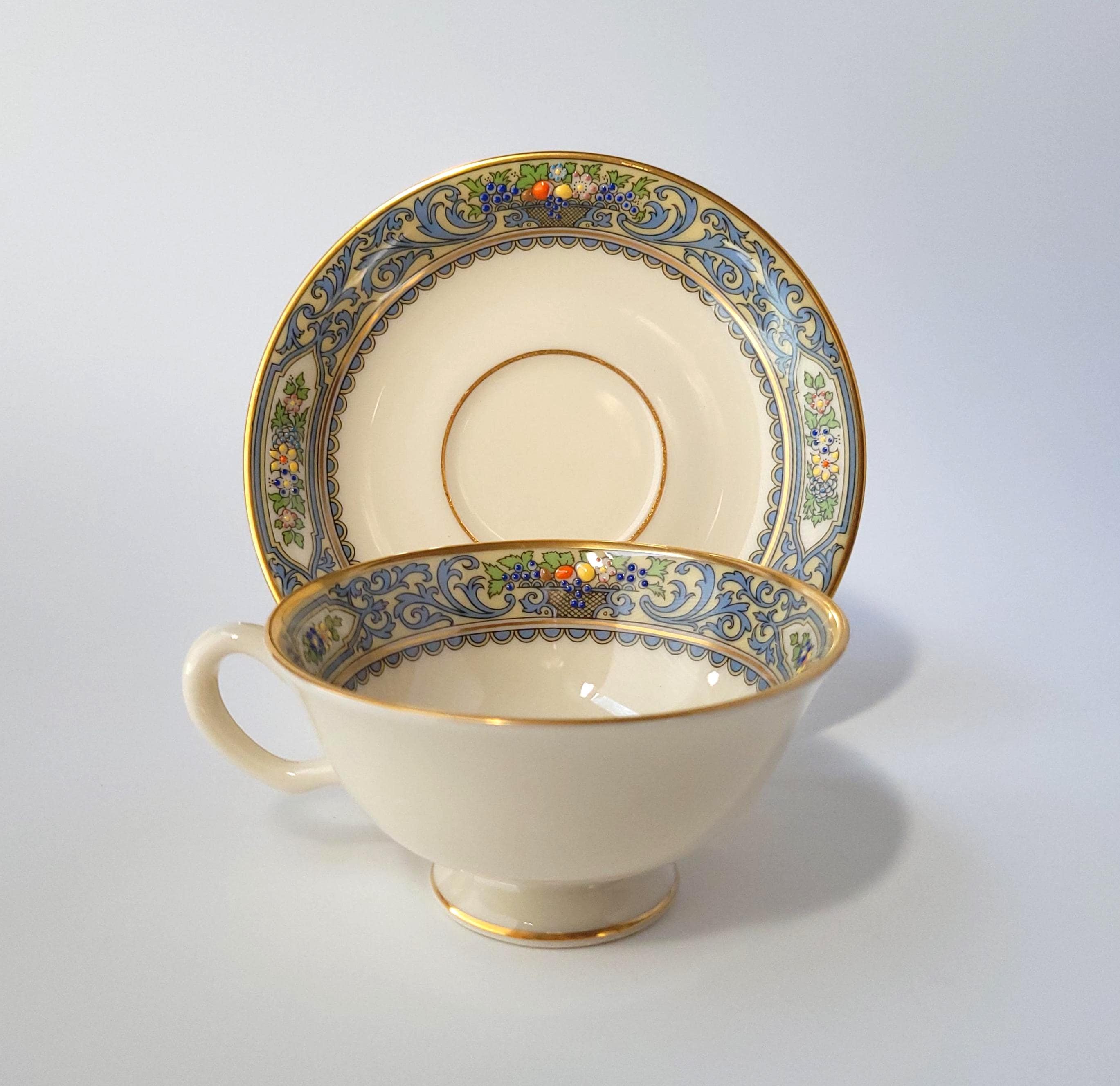 Lenox Autumn Tea Cup and Saucer - Etsy