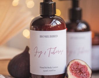 Fig & Tuberose | Hand and Body Lotion | Homebird Candle Co