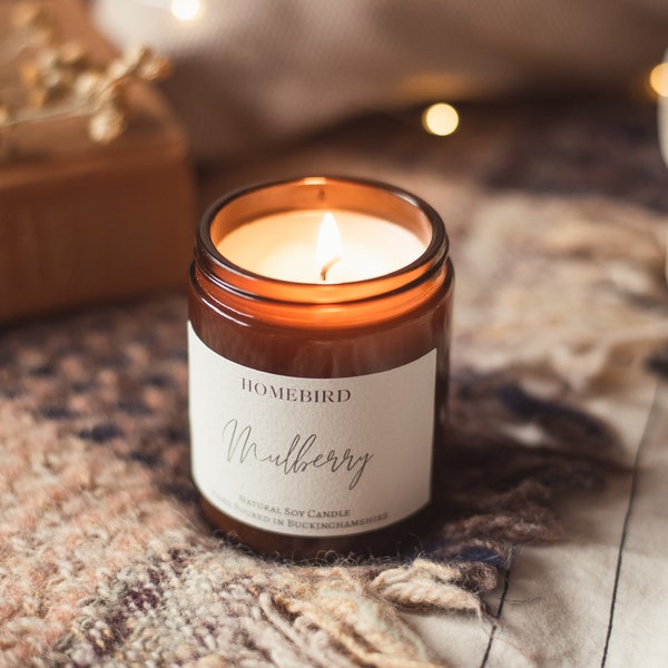 Mulberry - Hand Poured Natural Soy Candle | Homebird Candle Co