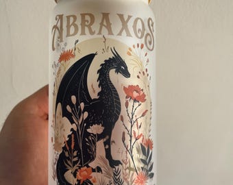 ACOTAR | Velaris glasmugg Natthovsdrake, bokälskarpresent | Födelsedagspresent | Presenter till henne Acotar Merch Booktok | Bokinspirerade presentbokstöd