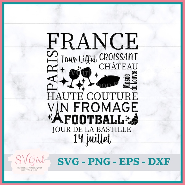 France SVG, Svg Jour de la Bastille, Svg Football, Svg Tour Eiffel, SVG Paris, Svg Francais, French Svg, Svg Wine, Svg Vin, Svg Tshirt