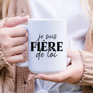 SVG Je suis Fiere de Toi, SVG Francais, SVG French, Svg Felicitations, Produit Numérique, Svg Dessins, Svg Tshirt, Cut File Dxf Png Eps bild 2