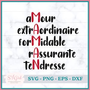 SVG Je t'aime Maman, SVG Bonne Fete Maman, SVG Fete des Meres, SVG Français, Digital Download, Produktnummer, SVG Dessins