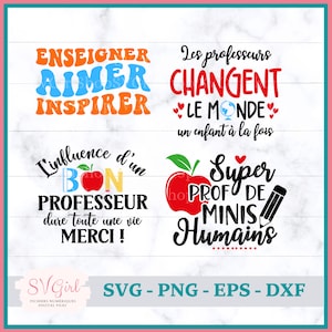 SVG Merci Professeur, SVG L'influence d'un Bon Professeur, Svg Thank You Teacher, Svg Enseigner Aimer Inspirer Retro, Produit Numérique