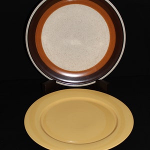 Lot of Vintage Chop Plates | Premiere Dura Stone Mocha | Invitations by Tabletops Unlimited
