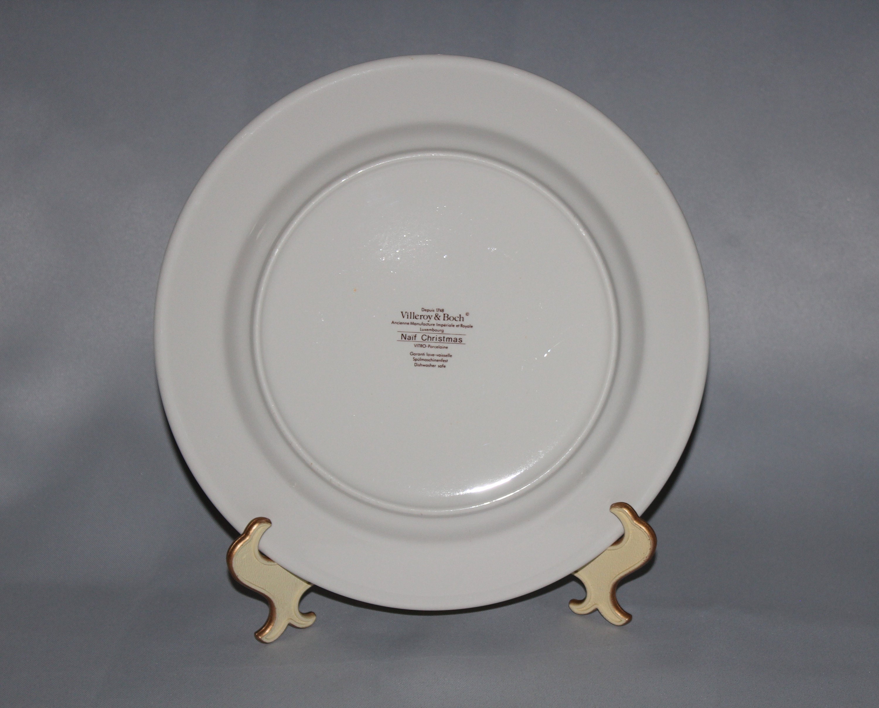 Lot of Villeroy & Boch Naif Christmas Plates Square Cake Plate Round