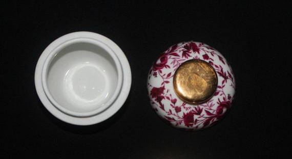 Chintz Lidded Vase | German Porcelain Trinket Box… - image 3