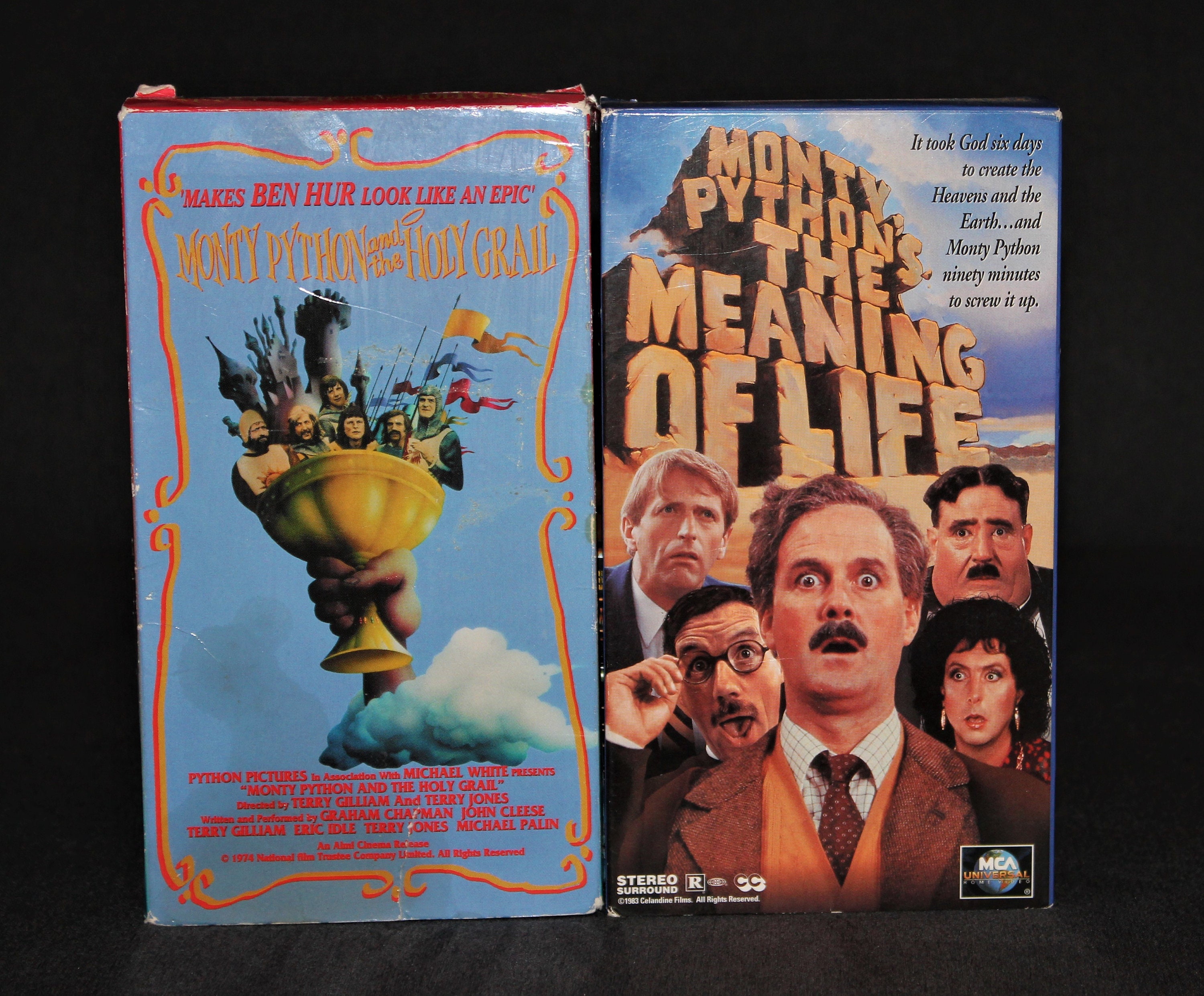 Vintage VHS Movies E.T. Batman Star Wars Monty Python Mr. Bean
