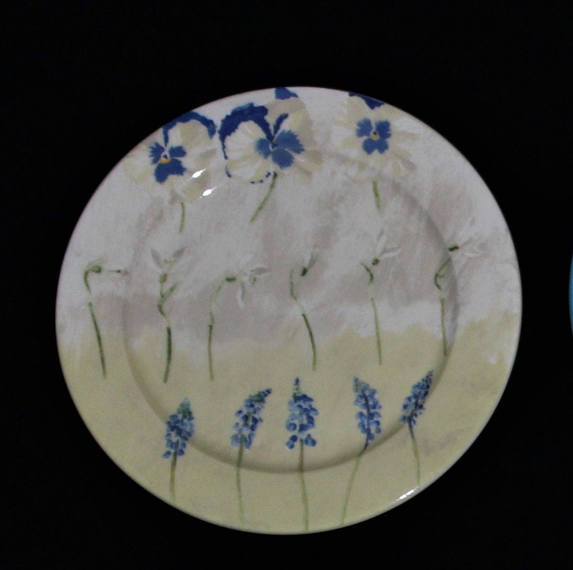 Set of 6 Vintage Gien France Canapé Plates French Porcelain Etsy Canada