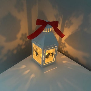 Disney beauty and the beast shadow lantern