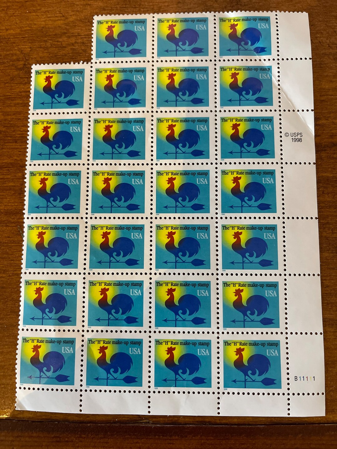The H Rate Make-up Postage Stamp USA 1 Cent 1998 - Etsy