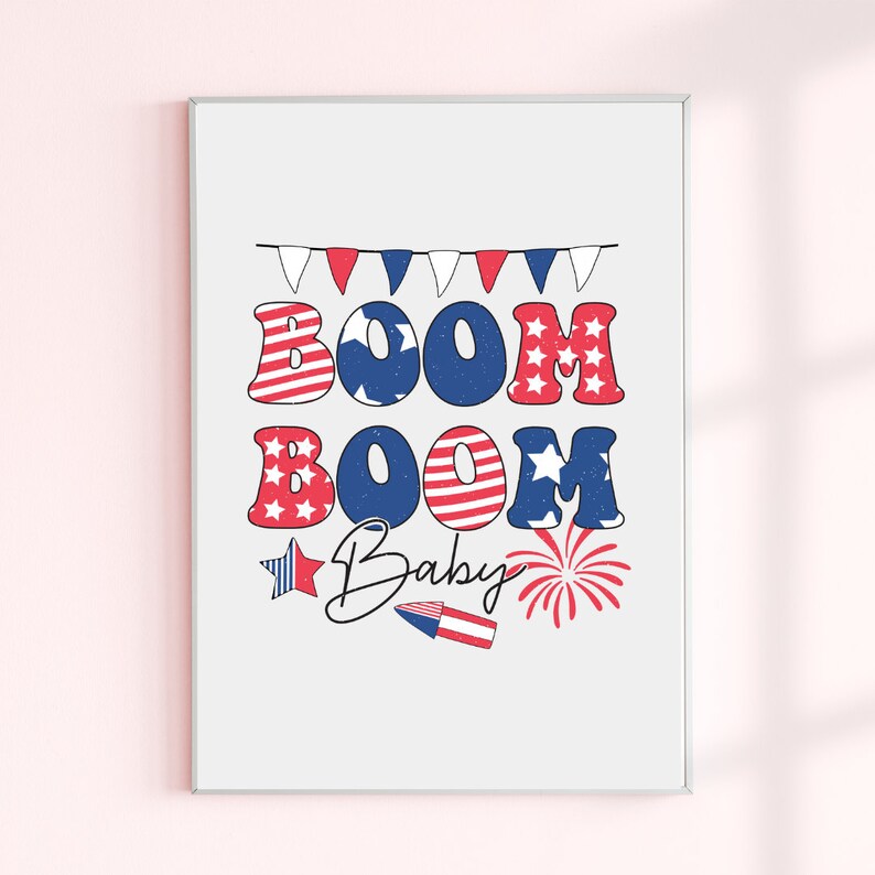 Fourth of July Art, Fourth of July Printable Wall Art, July Fourth ...
