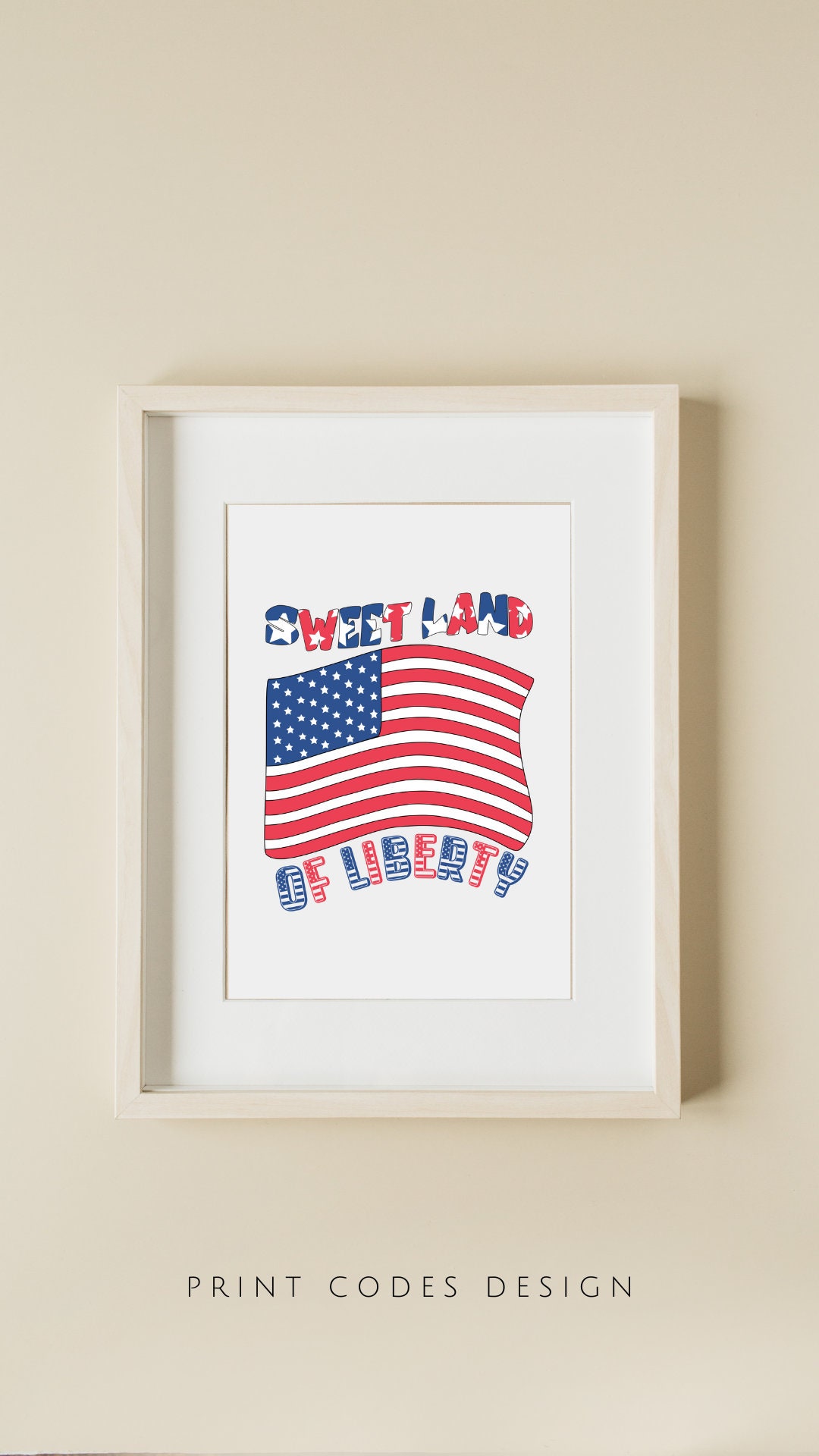 Fourth of July Art, Fourth of July Printable Wall Art, July Fourth ...