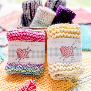 100% cotton dishcloth/washcloth in multiple colors