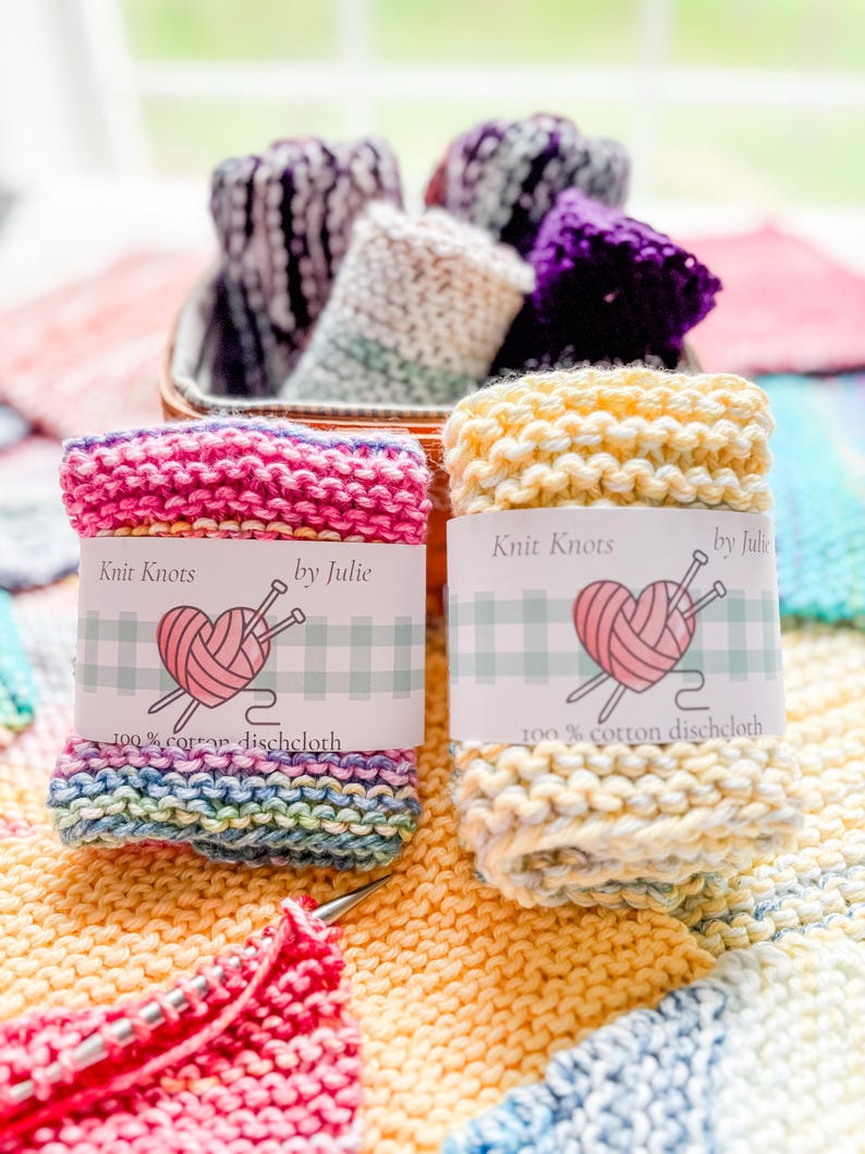 100% cotton dishcloth/washcloth in multiple colors