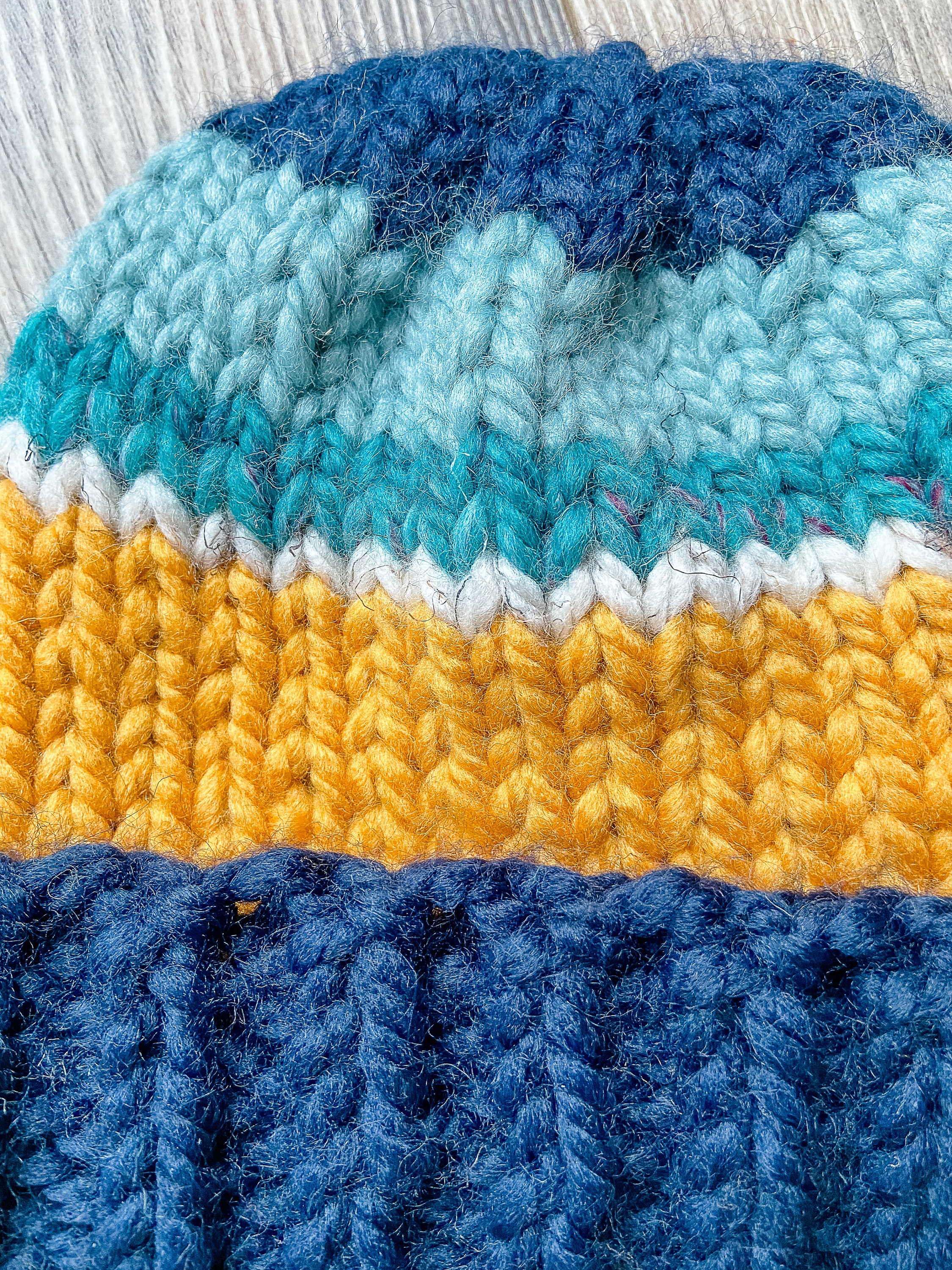 Vintage Inspired Striped Wool Blend Hat: Colorful Winter