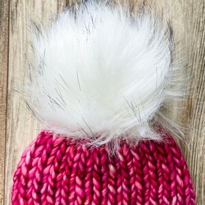 Merino Wool knit hat Roll-up brim Luxury Beanie made of hand-dyed Malabrigo 100% merino wool yarn image 7