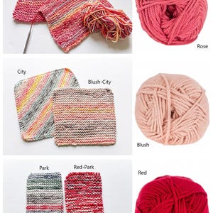 100% cotton dishcloth/washcloth in multiple colors.  Handknit kitchen essential