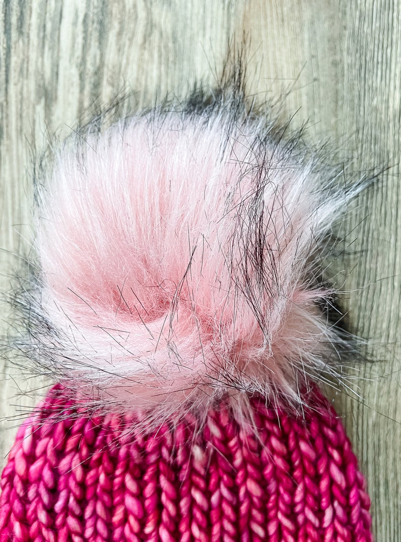 Merino Wool knit hat Roll-up brim Luxury Beanie made of hand-dyed Malabrigo 100% merino wool yarn image 3