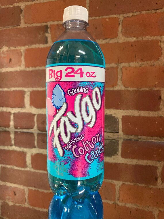 FAYGO Cotton Candy Flavor rare Genuine Delicious Big 24 Oz. Etsy