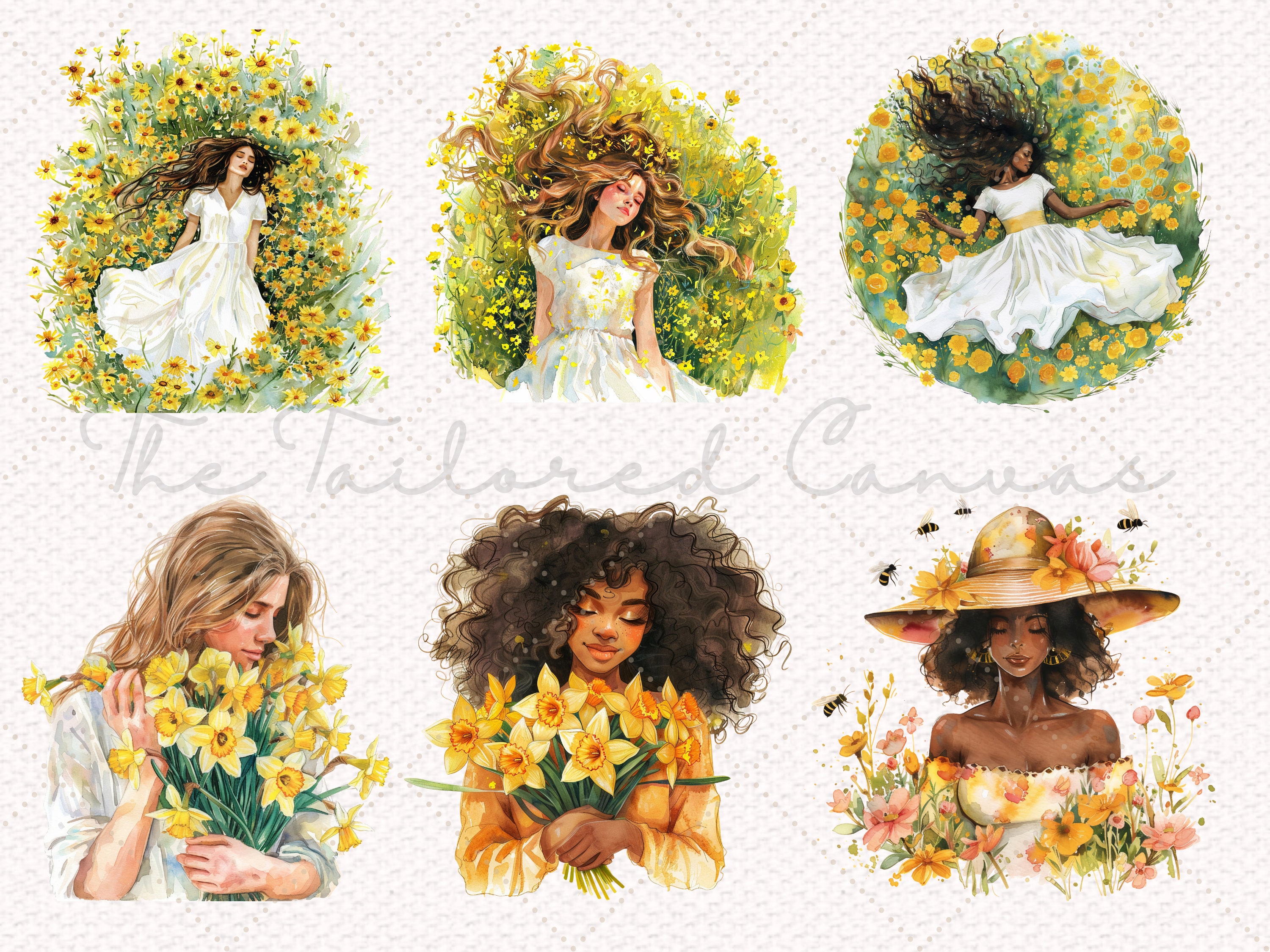 Yellow Spring Clipart Png Bundle 50 High Quality Pngs, Spring ...
