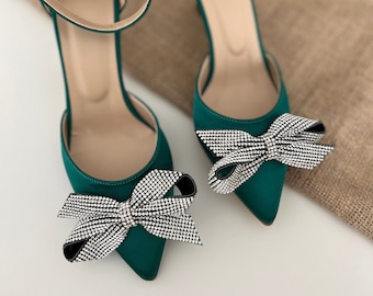 Green Wedding Shoes Ankle Strap ,Emerald Green Shoes, Emerald Green Heel, Woman Shoes,  Emerald Green Heels, Bridal Heel, Bride Shoes