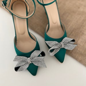 Green Wedding Shoes Ankle Strap ,Emerald Green Shoes, Emerald Green Heel, Woman Shoes,  Emerald Green Heels, Bridal Heel, Bride Shoes
