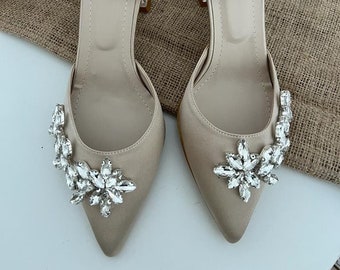 Beige Wedding Shoes, Beige Bridal Shoes, Ankle Strap, Shoes For Girls, Satin Bridal Shoes, Beige Block Heels Sandals