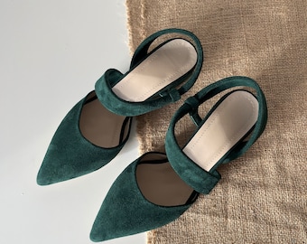 Emerald Green Block Heel, Green Wedding Shoes, Emerald Green Heel, Green  Block Heel Sandals, Wedding Heel, Bride Shoes, Green Shoes