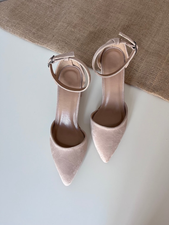 Nude Shoes, Nude Ankle Strap, Block Heels, Nude Block Heels, Nude