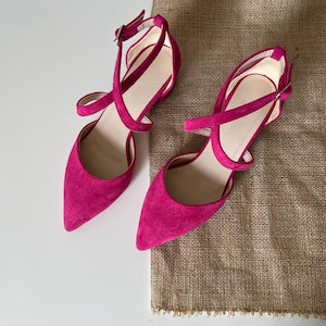 Cerise Pink Shoes Etsy UK