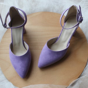 Ankle Strap Lilac, Lilac Ankle Straps , Block Heels , Lilac , Gift For Her , Lilac Wedding Shoes, Shoes For Women, Women Shoes, Shoes Women
