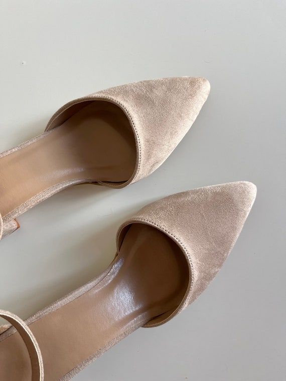 Scarpe col top tacco color carne