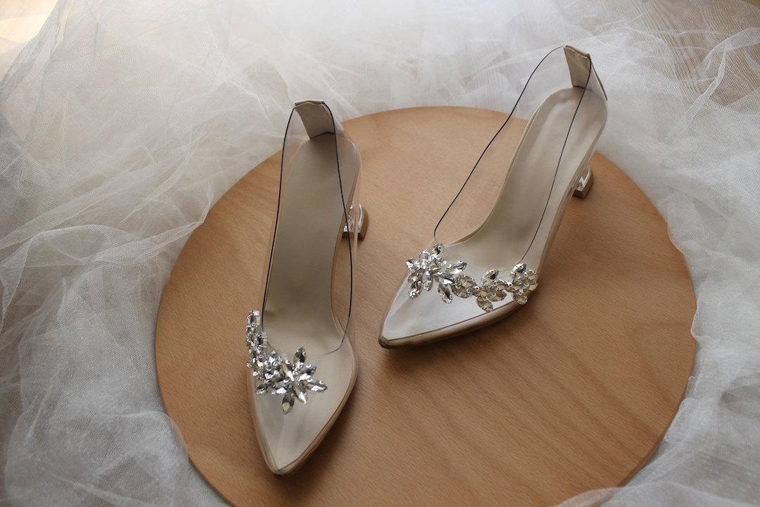 Chaussure Mariage Chaussure Transparente Luxe Chaussures De