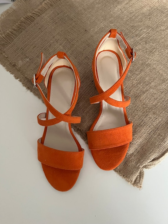 Orange sandals hotsell for wedding