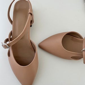 Nude Block Heels, Nude Block Heels Sandals, Bridal Heel, Nude Heel, Low